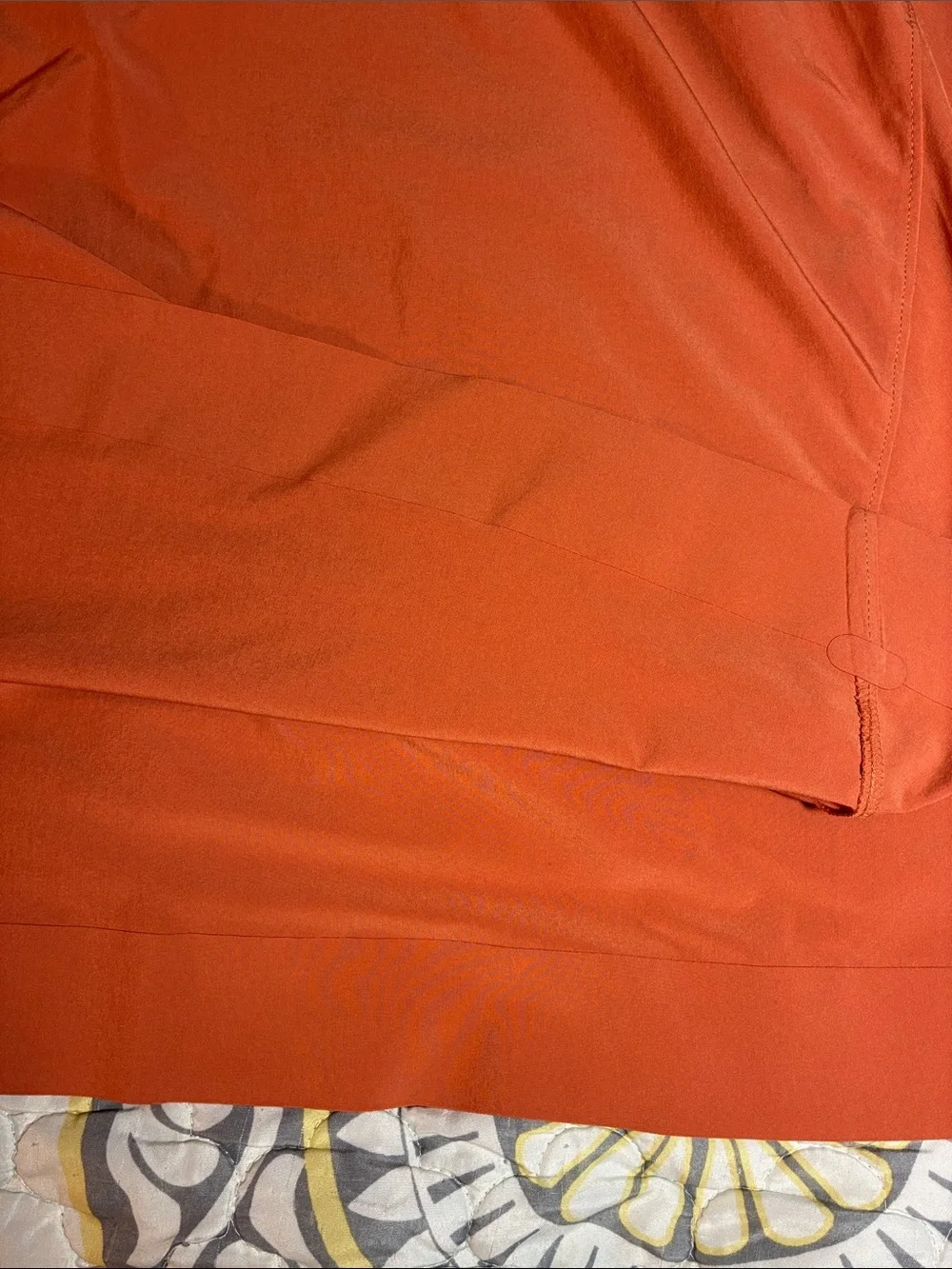 Athleta Arrival Midi Skirt Size 10 Orange Elastic Waistband - Picture 10 of 10